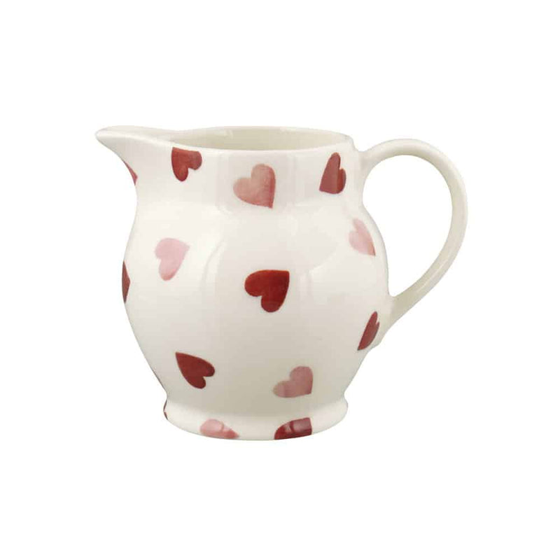 Emma Bridgewater Pink Hearts 1/2 Pint Jug – Handmade English Pottery