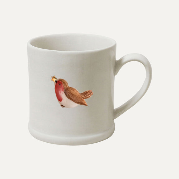 Robert Gordon Red Robin Christmas Mug with gold detailing
