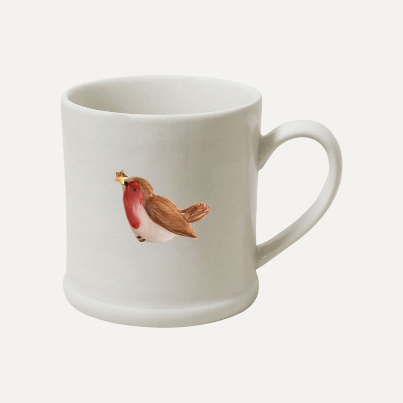 Robert Gordon Red Robin Christmas Mug with gold detailing
