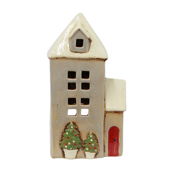 Alsace Christmas stone parish tealight house
