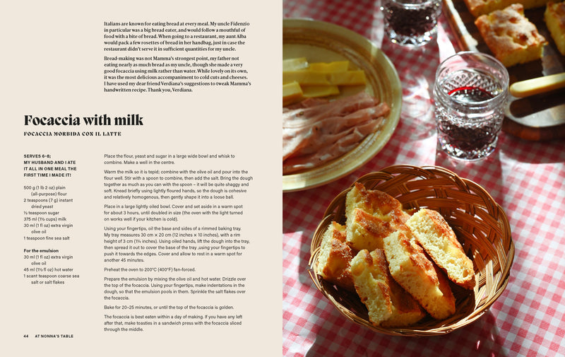 Hardcover cookbook gift – At Nonna’s Table by Paola Bacchia