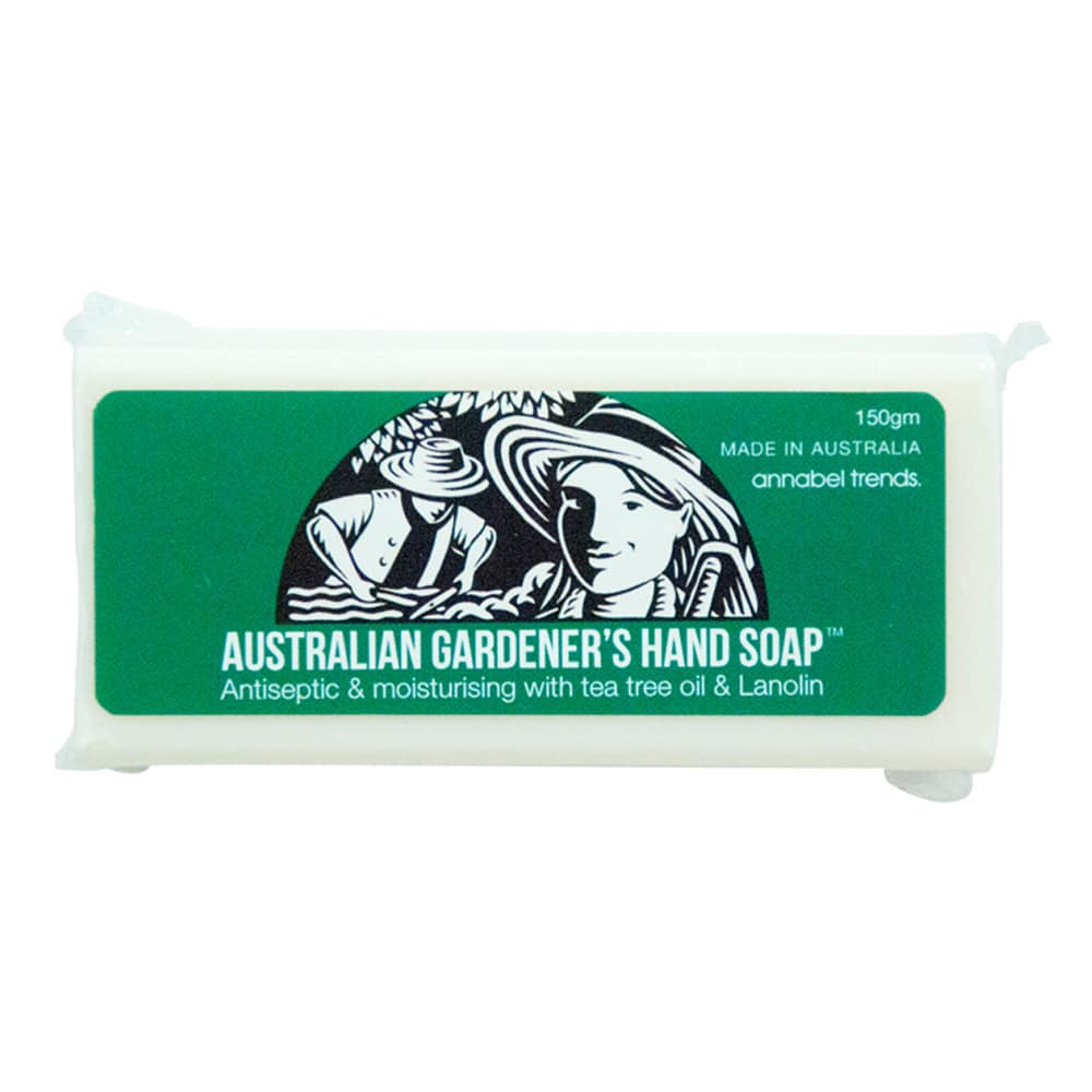 Australian Gardeners Hand Soap 150g with tea tree oil and lanolin. Gift idea for gardeners.