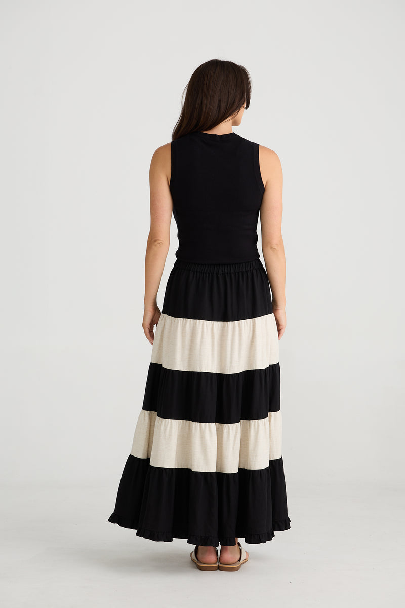 Wonderland Skirt Black w Natural