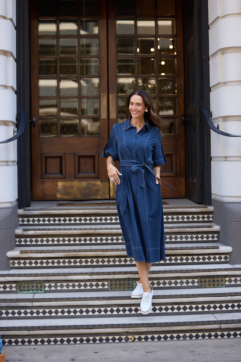 Leo Dress | Navy