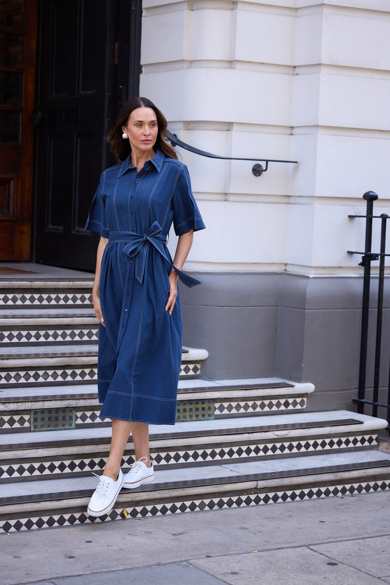 Leo Dress | Navy