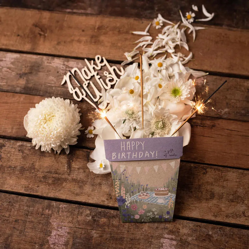 Happy Birthday Picnic Gift Of Seeds