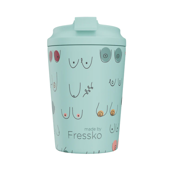 Camino Boobie Breezy limited edition reusable coffee cup 12oz – Made by Fressko