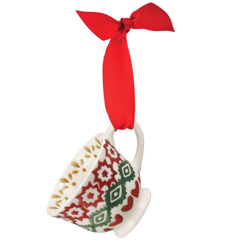Emma Bridgewater Tiny Decoration Teacup ornament with gift box