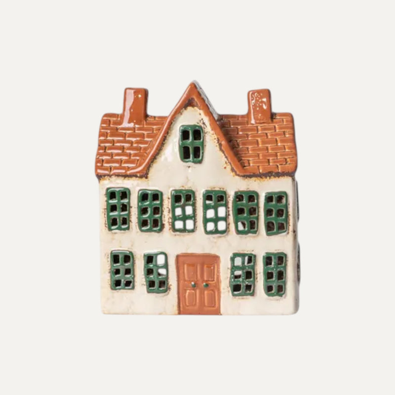 Cotswolds Country Tea Light Manor – Christmas Village ceramic house