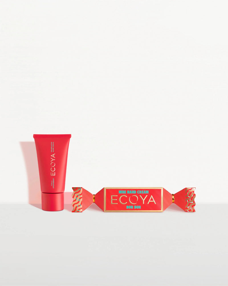 Ecoya Chilli Strawberry Mini Hand Cream Bon Bon – Holiday Collection Christmas limited edition