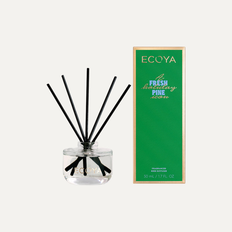 Ecoya Fresh Pine Mini Diffuser – Holiday Collection Christmas limited edition