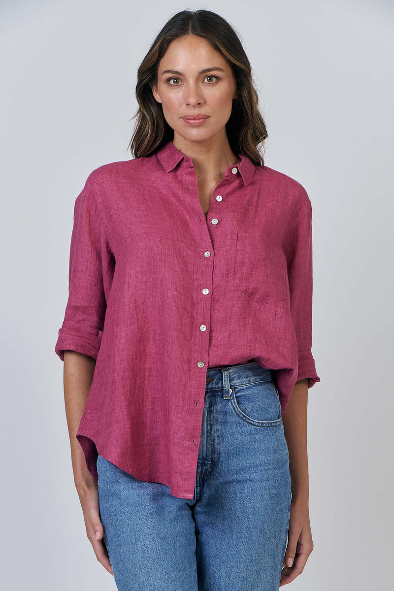 Boyfriend Shirt Bordeaux
