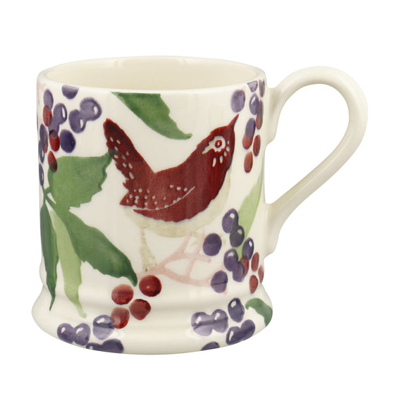 Emma Bridgewater Elderberry 1/2 Pint Mug with purple berry design