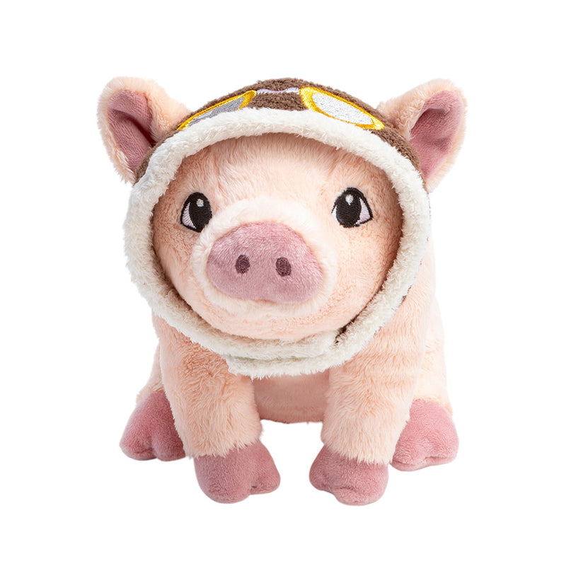 Maybe Flying Pig Plush Toy with aviator goggles