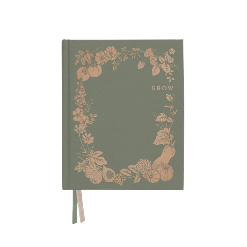 Grow Garden Planner Olive – guided gardening journal