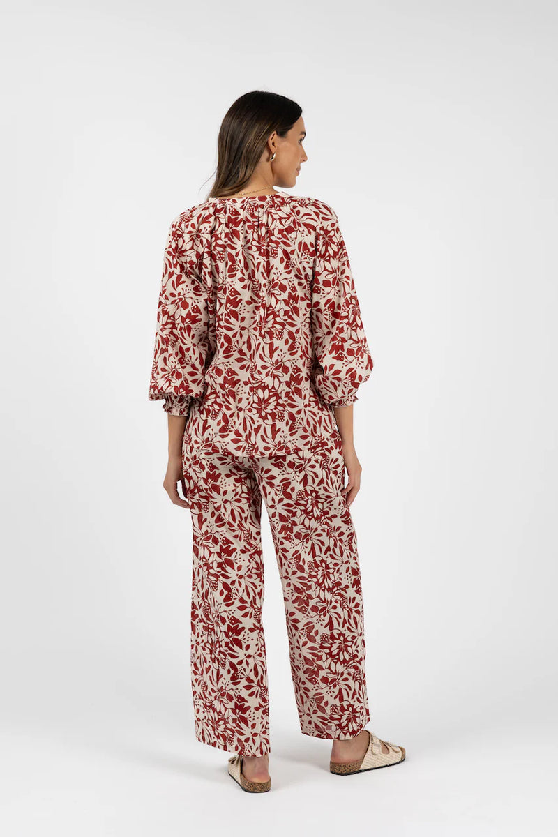 Eden Pant Brick Print