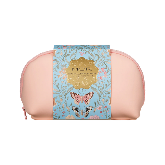 Travel-sized Marshmallow hand and foot care Christmas gift set