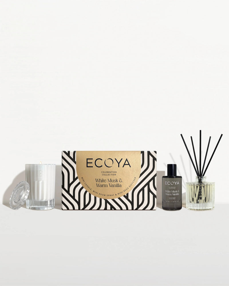 Ecoya Mini Celebration Gift Set – Holiday Collection boxed for gifting