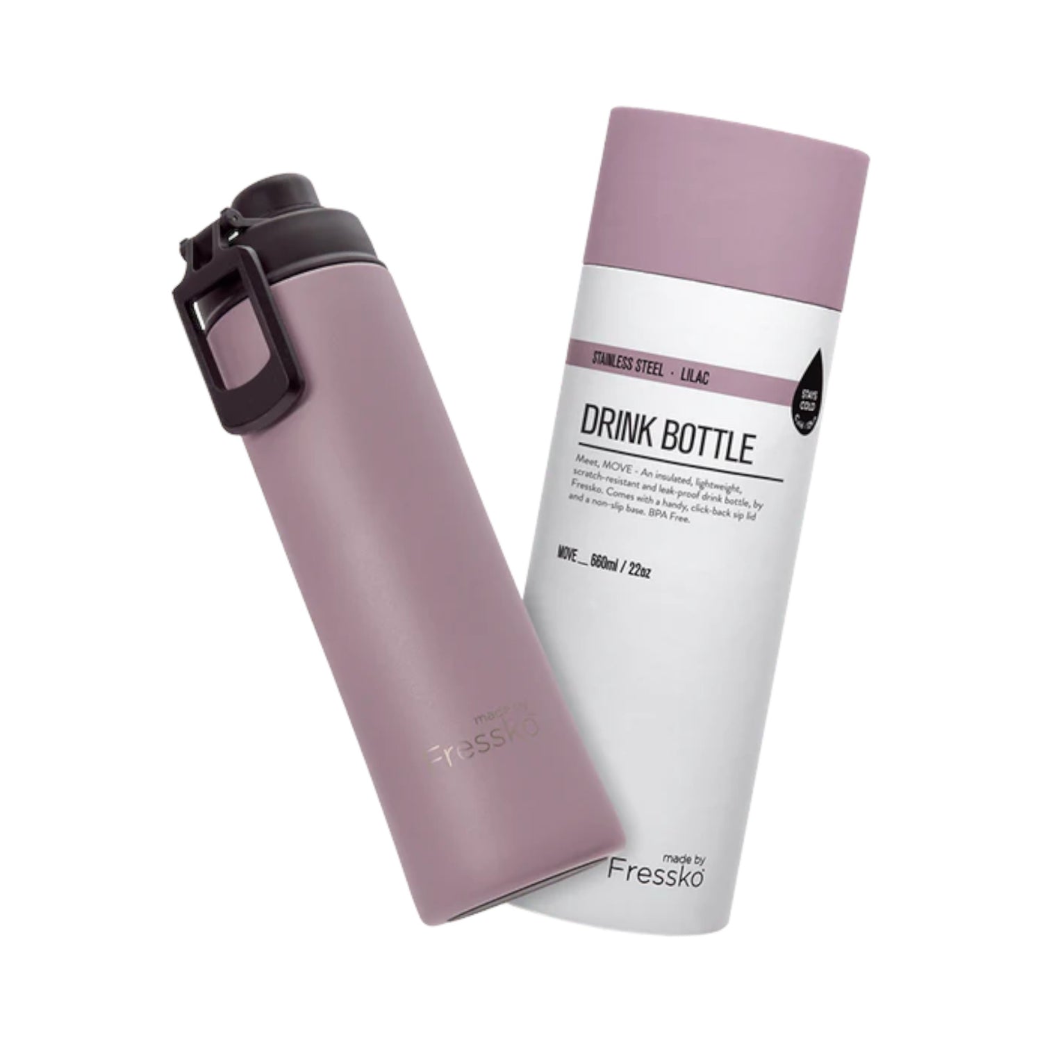 Move 660ml Sip Flask Lilac