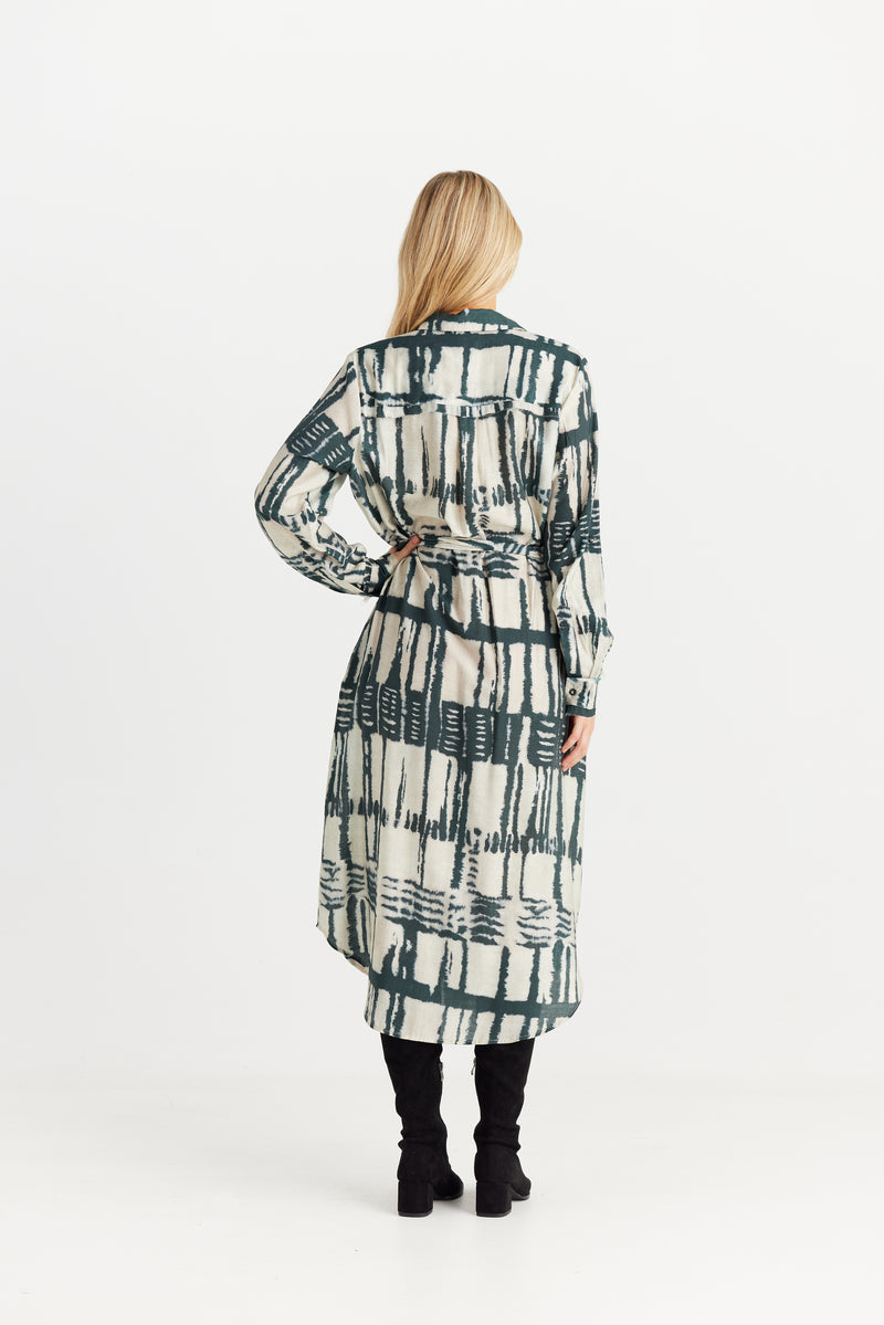 Cadiz Shirt Dress - Ebony