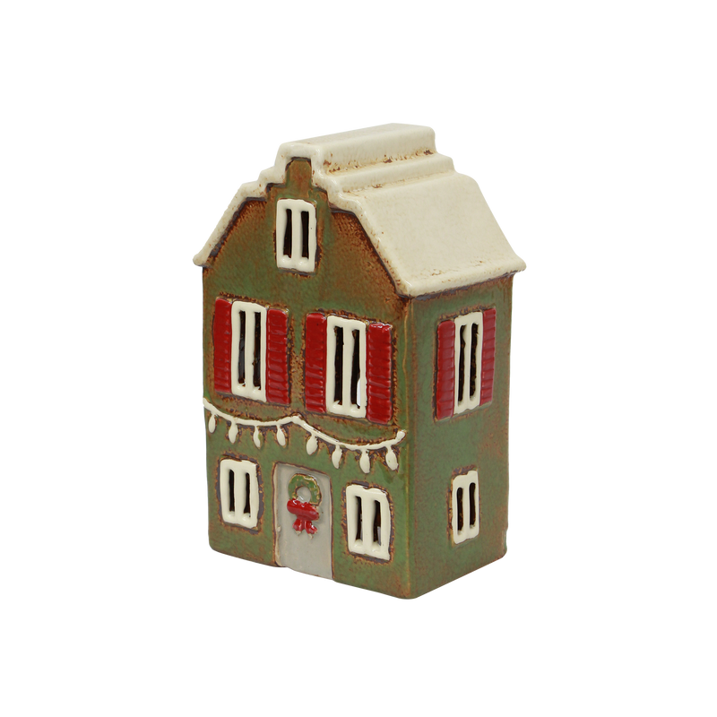 Hand-painted Alsace tea light house