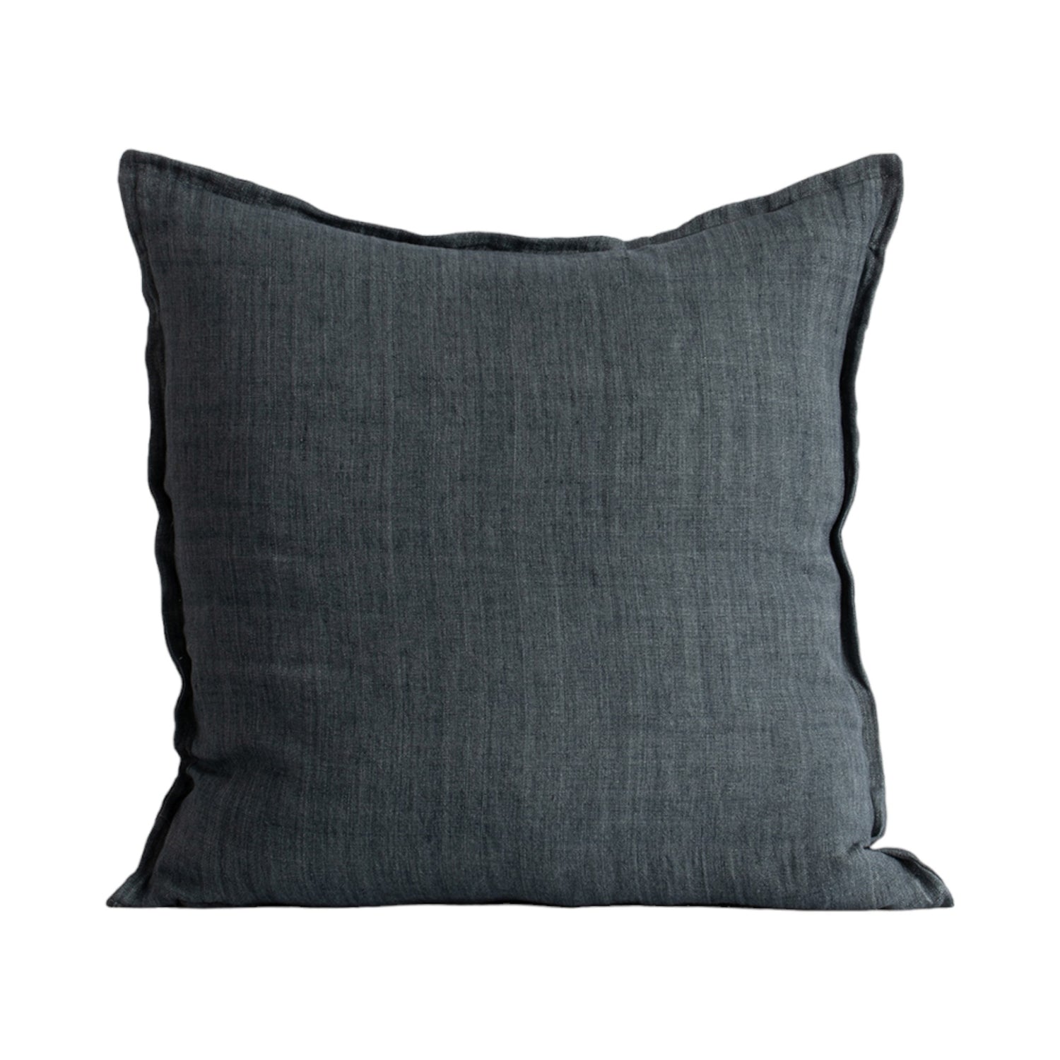 Cassia Cloudburst handwoven linen cushion 55x55cm