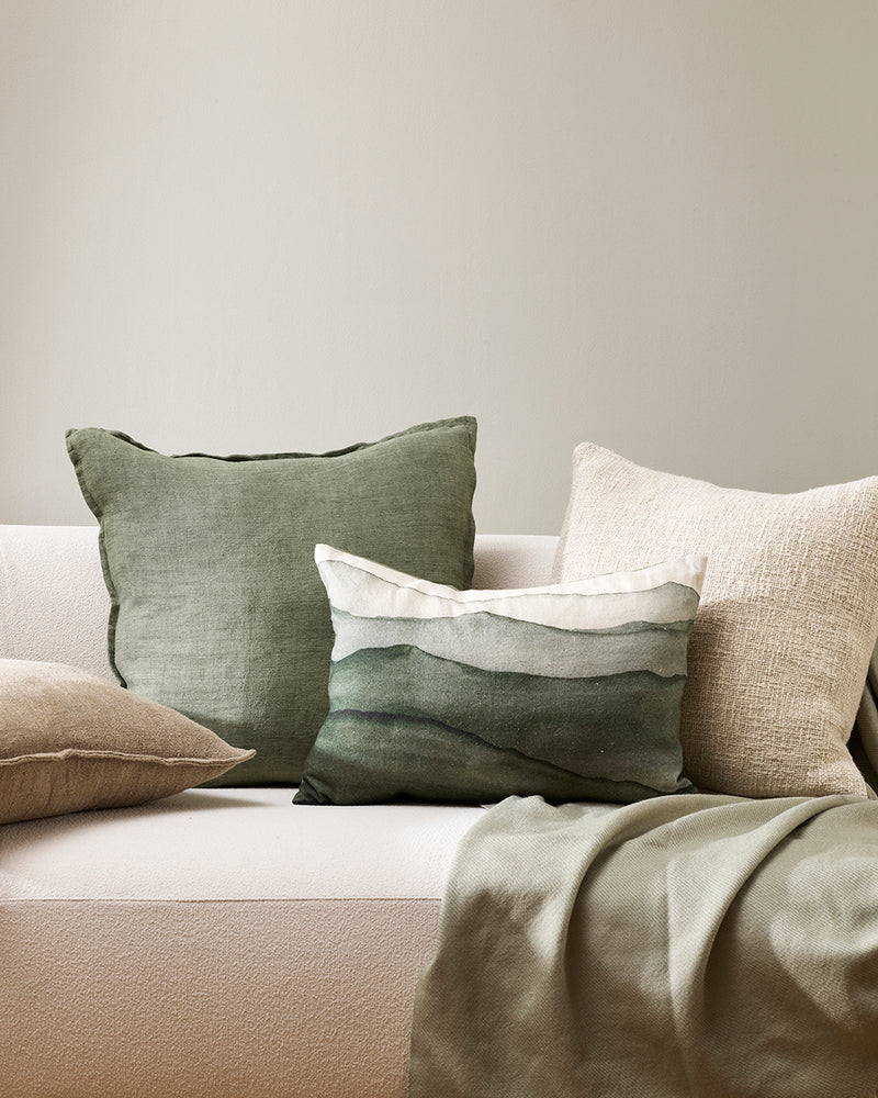 Cassia Cushion - Moss