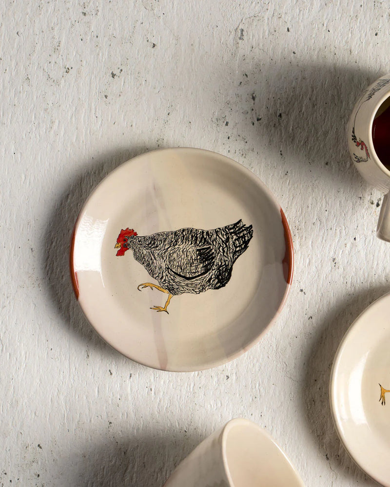 Emogens Chicken Mabel Plate 17cm