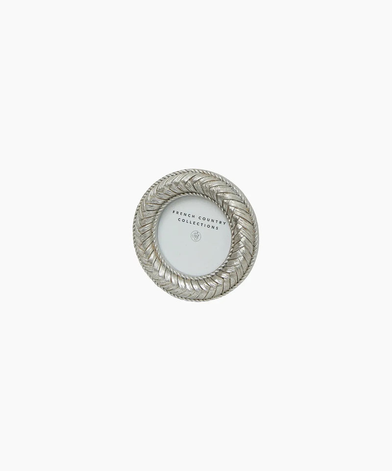 Braided Rope Round Photo Frame 2.5x3.5cm