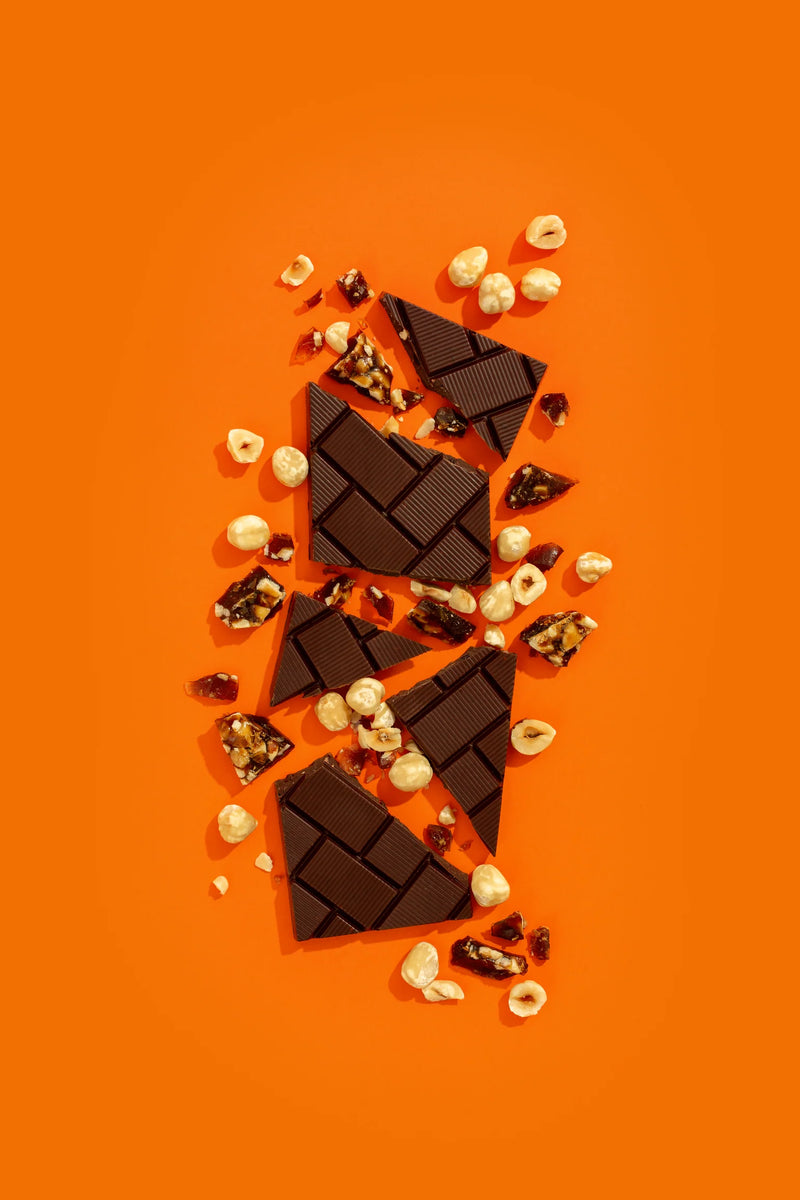 Crunchbox Hazelnut Praline 55% Dark Choc Bar - 75g