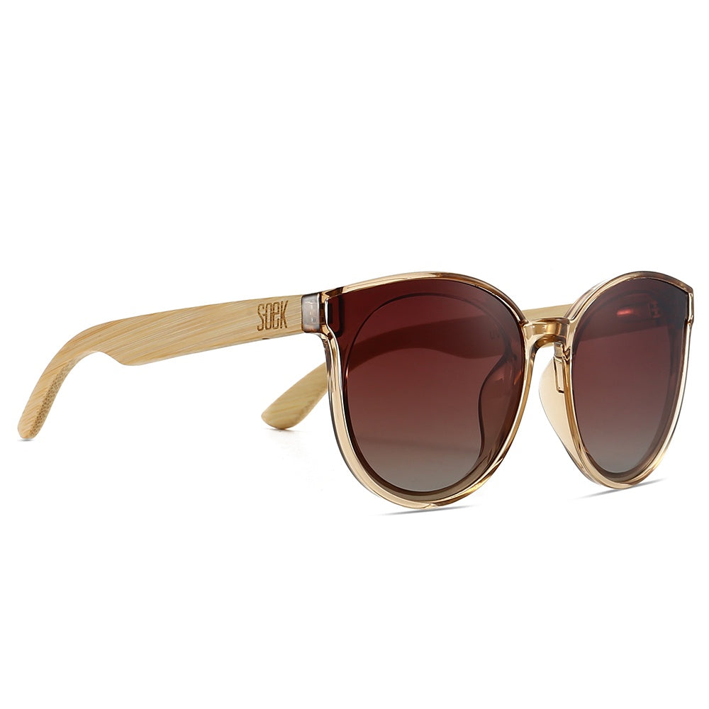 Bella Champagne - Brown Graduated Lens/White Maple Arms