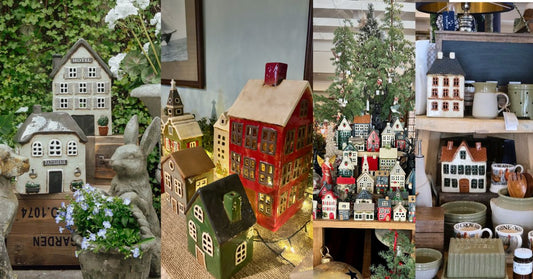 How to Style Ceramic Tea Light Houses for Easter, Christmas and Cosy Home Decor