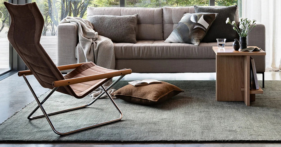 Sandringham rug styled in a living room
