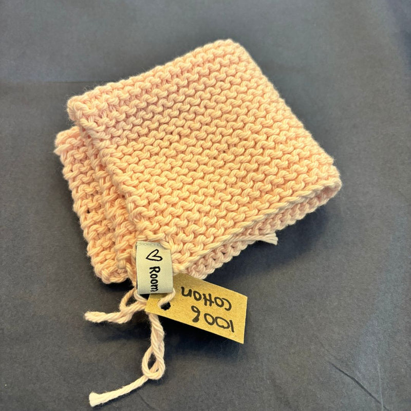 Face Washer Baby Pink | 100% Cotton Handmade