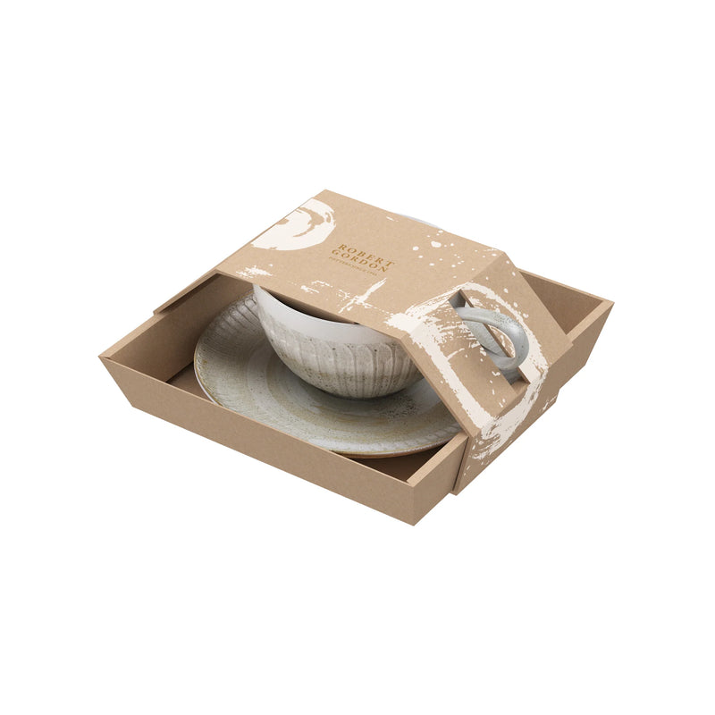 Ceylon Cup & Saucer / White