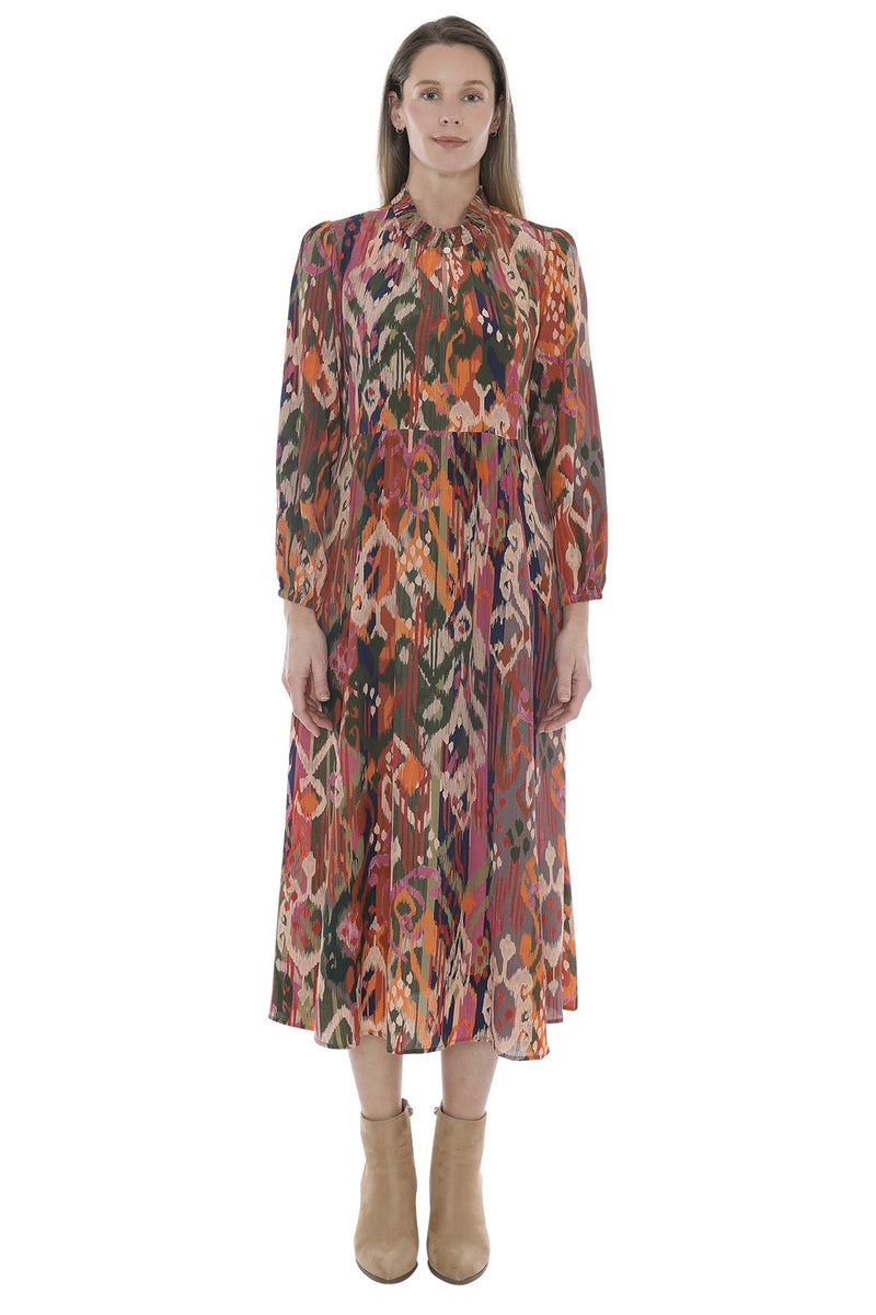 Opulant Ikat Dress Multi