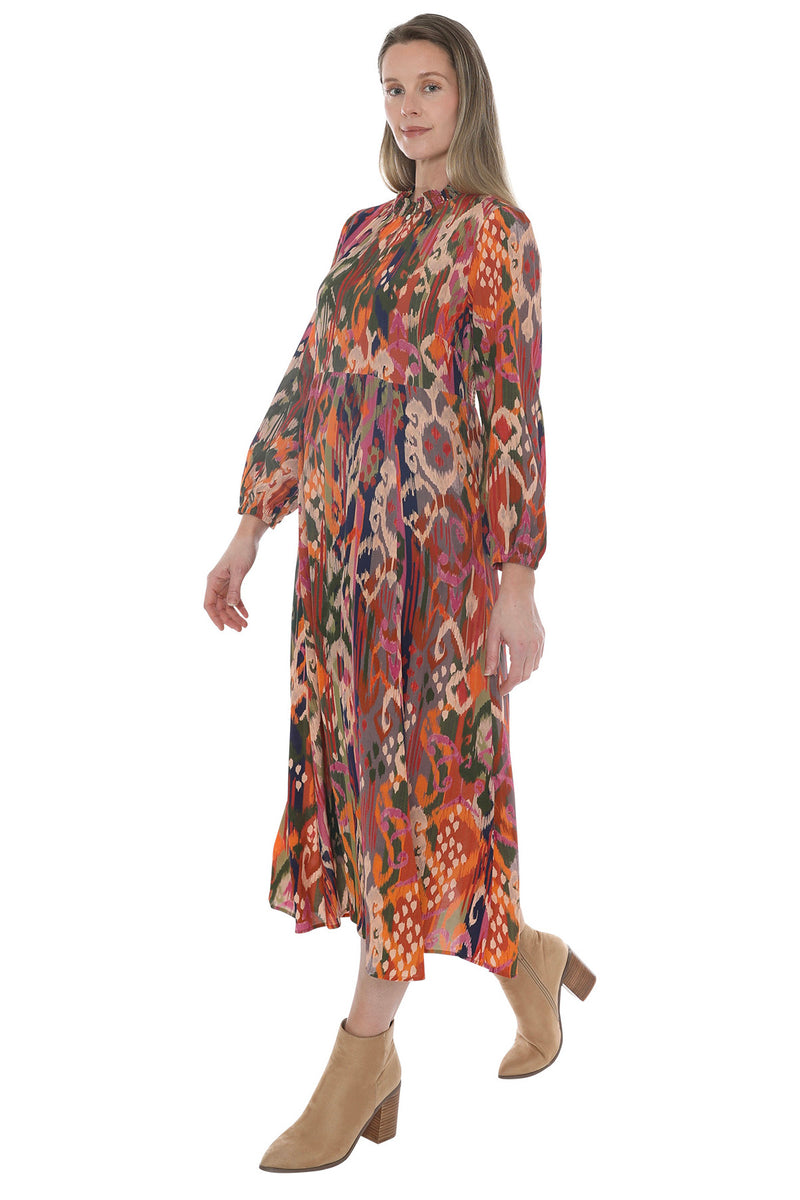 Opulant Ikat Dress Multi