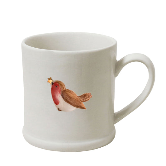 Robert Gordon Red Robin Christmas Mug with gold detailing