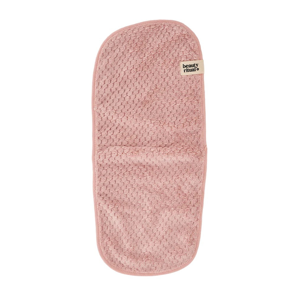 Pink waffle microfibre make-up removing cloths boxed set