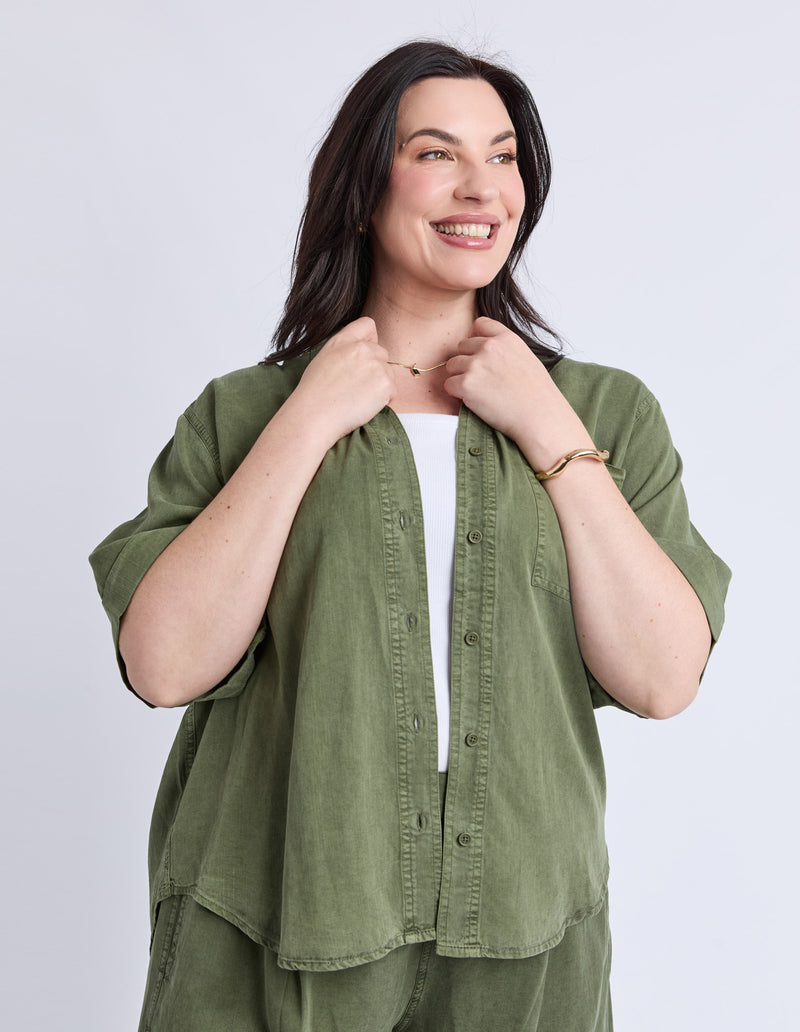 Bliss Washed Shirt | Clover