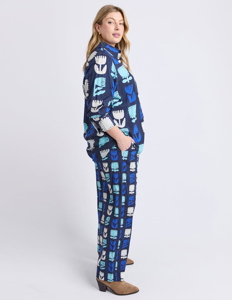 Madeleine Stamer Shirt – Navy | Limited Edition Artist Collaboration