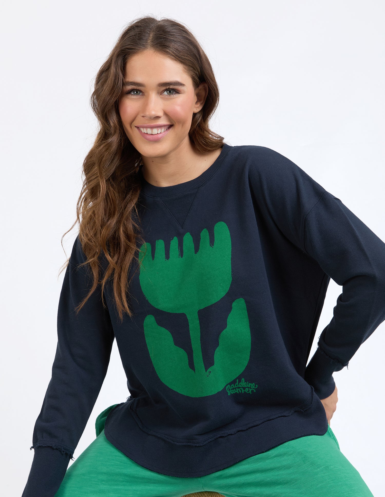 Madeleine Stamer Crew Navy