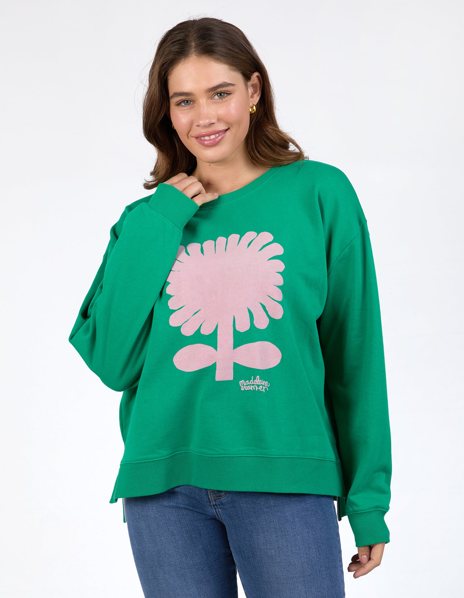 Madeleine Stamer 2 Crew Pine Green