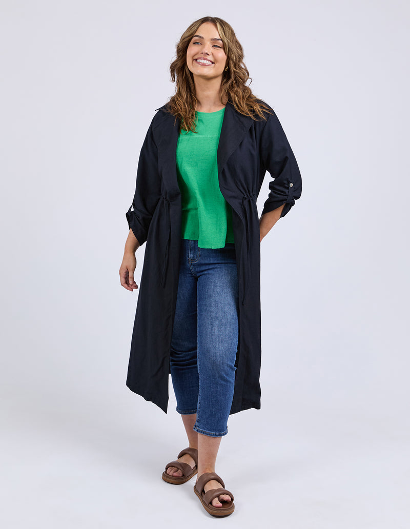 Relaxed fit lightweight jacket in navy