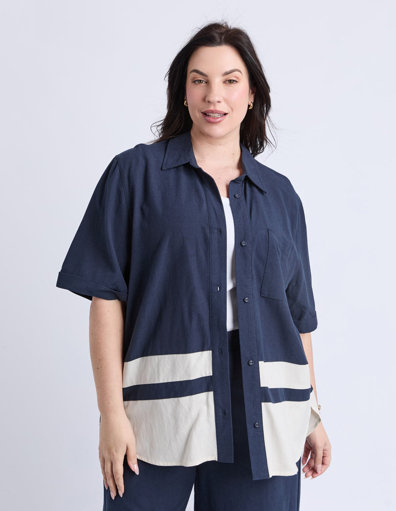 Scarlet Shirt styled with Scarlet Pant – coordinated linen outfit