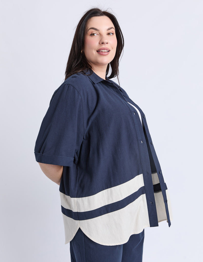 Scarlet Shirt | Navy