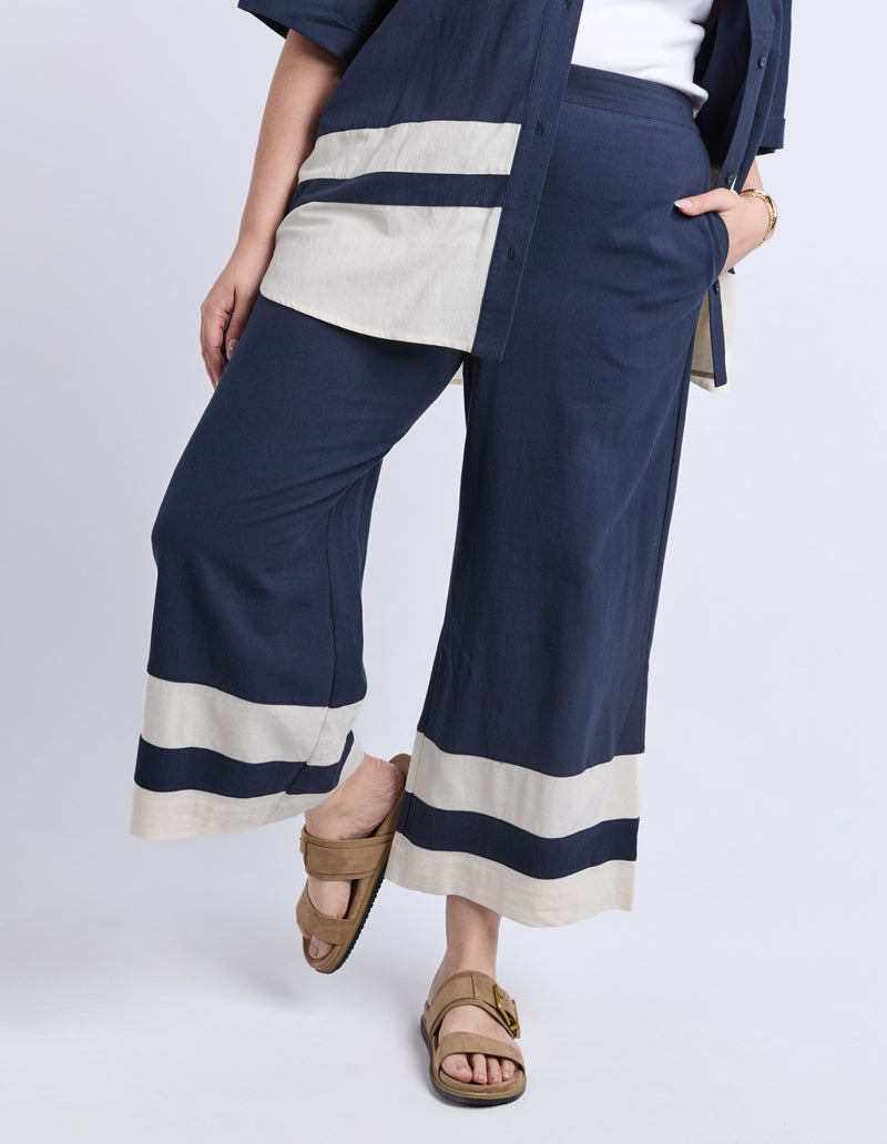Women’s relaxed linen blend pants – wide leg style by Elm