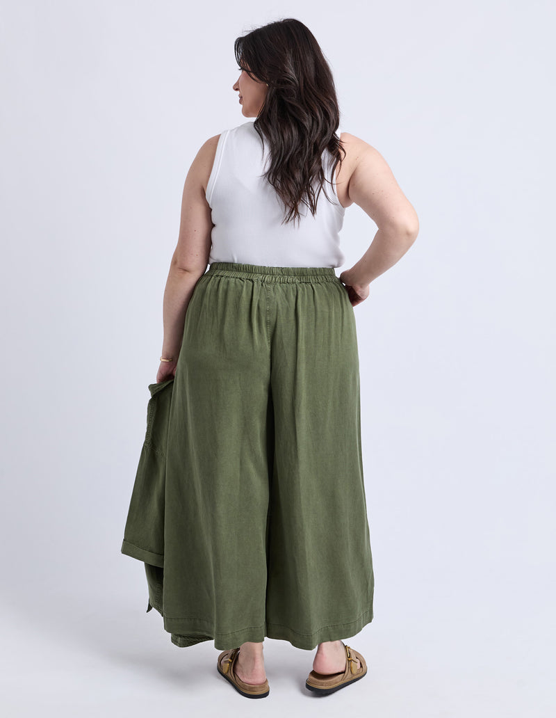 Bliss Culotte | Clover Green Pants