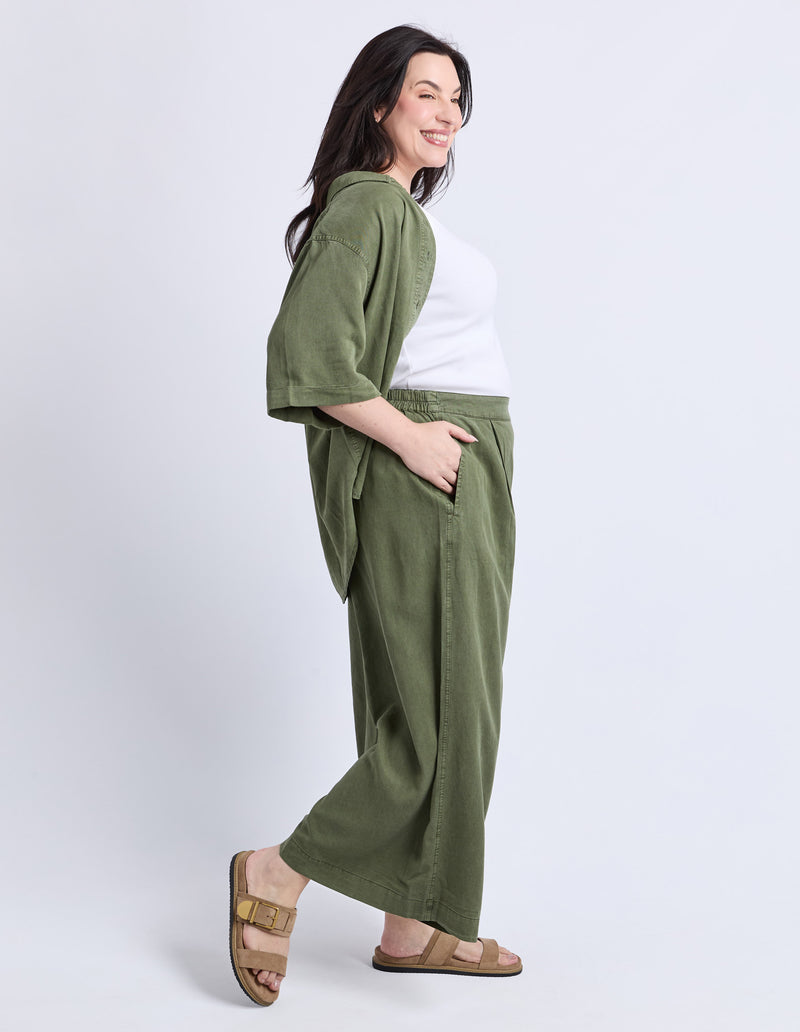 Bliss Culotte | Clover Green Pants