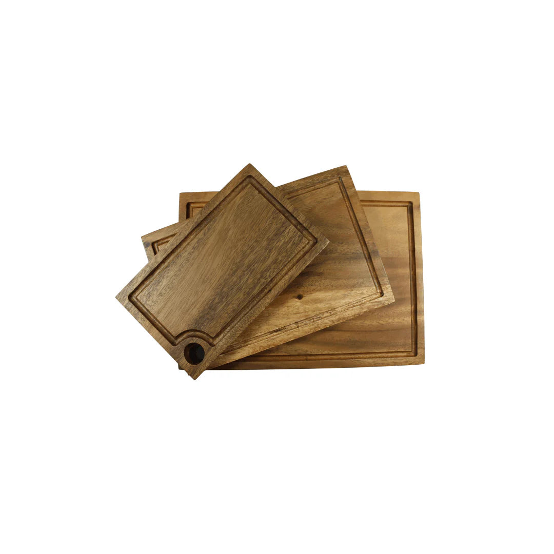 Large acacia rectangle serving board for grazing platters and entertaining 